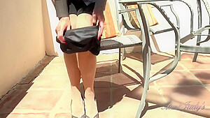 Aunt Judys In Busty Mature Milf Mrs M - Outdoor Office Masturbation