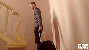 Aurelly Rebel - From Red-eye Flight To Early Morning Ass Fuck With Hot teen 18+ 12 Min