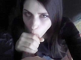 Awesome cutie sucks and earns a messy facial