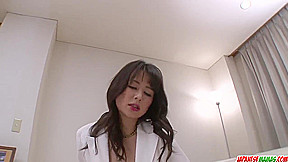 Ayumi Iwasa tries dick in each of her greedy holes - More at Japanesemamas com