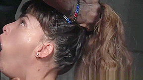 BDSM sub facefucked by male doms in threeway