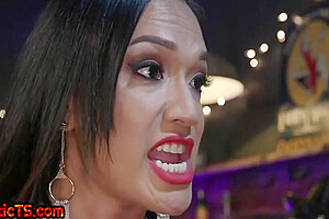 Barebacking Ts Domina Tormenting Guy In Bdsm Session