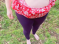 Barefeet Titslapping In Public