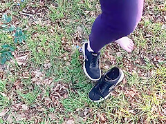 Barefeet Titslapping In Public