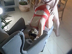 Barely Old The teen 18+ With Gorgeous Curves Is Banged Doggy Style By A Grandfather