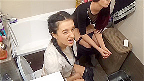 Bathroom fart contest