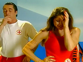 Beach Patrol Babes Sucks And Fucks Stranger During Work