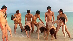 Beach japanese legal age teenagers 18+ orgy