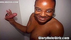 Bearded Black Bitch teen 18+ Sucks N Fucks With Nasty Hairy Holes In Glory Hole Booth!