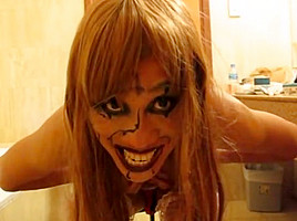 Beastly satanic sissy bitch pleases its lord 2 of 2