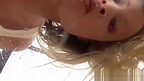 Beautiful Blonde Hanna Pissing Her Jeans