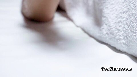 Beautiful Brunette Got Shaved Pussy Massage