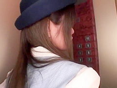 Beautiful Japanese Babe Fucked Well In An Elevator