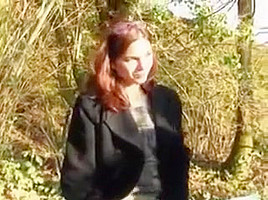 Beautiful french babe gets fucked by two men
