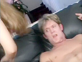 Beautiful young blonde exposes her superb body and gets double drilled