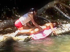 Beauty From France Loves Fucking Hard Near The Lake With Dark Haired