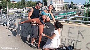 Best Of Europe: Big Natural Tits Tied In Public - PublicDisgrace