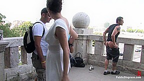 Best Of Europe: Big Natural Tits Tied In Public - PublicDisgrace