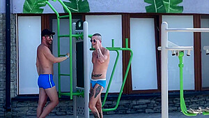 Bi Threesome - Pussy Rides Two Gay Dicks And The Guy Sucks His Friends Big Dick - 3 112 - Big Dicks