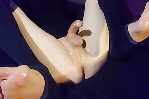 Big Oiled Cock Stroking With Raven Letrap