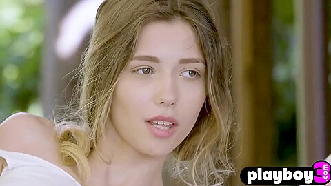 Big Tits teen 18+ Showing Perfect Shaved Pussy During Hot Posing With Mila Azul