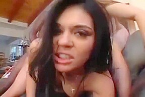 Big ass whores in threesome action