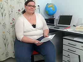 Big belly teacher fucks stud