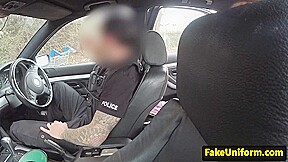 Bigtit brit rimmed and fucked outdoors by cop