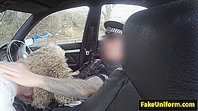 Bigtit brit rimmed and fucked outdoors by cop