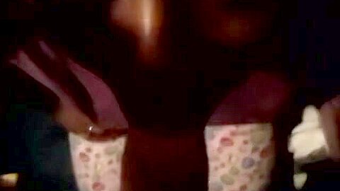 Black Ebony Gives A Great Blowjob To A Huge White Cock