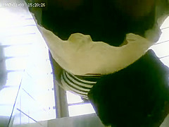Black chick with a sweet ass coming out of the subway