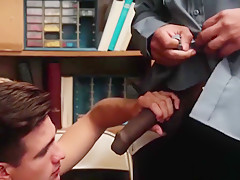Black dude pounds a cute Latino shoplifter's tight ass hole