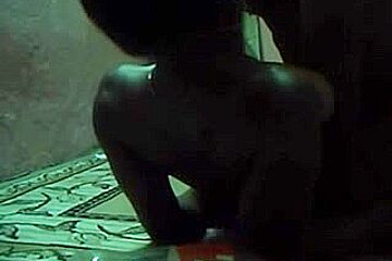 Black girlfriend undressed and stripping on camera