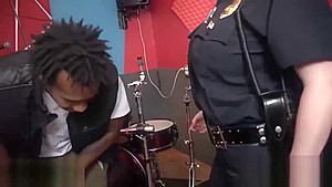 Black singer busted in the studio