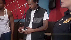 Black singer busted in the studio