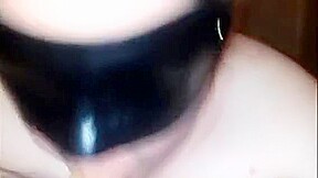 Blindfolded Brunette Plumper Puts Her Awesome Oral Skills I