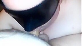 Blindfolded Brunette Plumper Puts Her Awesome Oral Skills I