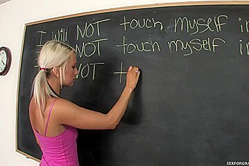 Blond Is A Chronic Masturbator