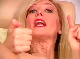 Blond Milf Nina Stripping And Rubbing