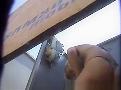 Blond girl in the locker room