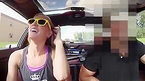 Blonde Bimbo Goes All The Way During The Test Drive