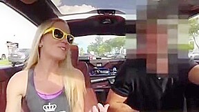 Blonde Bimbo Goes All The Way During The Test Drive
