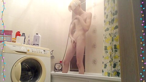 Blonde Boy Porn Takes A Shower
