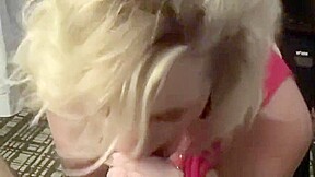 Blonde Cheating Wife Worships BBC