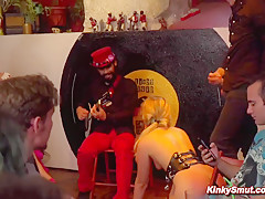 Blonde Paraded Nude Through The Streets With Tina Kay, Antonio Ross And Steve Holmes
