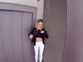 Blonde Sucks Outdoors