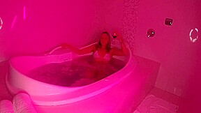 Blonde With A Pink Pussy In The Hot Tub