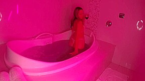 Blonde With A Pink Pussy In The Hot Tub