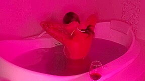 Blonde With A Pink Pussy In The Hot Tub