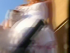 Blonde tourist chick upskirt